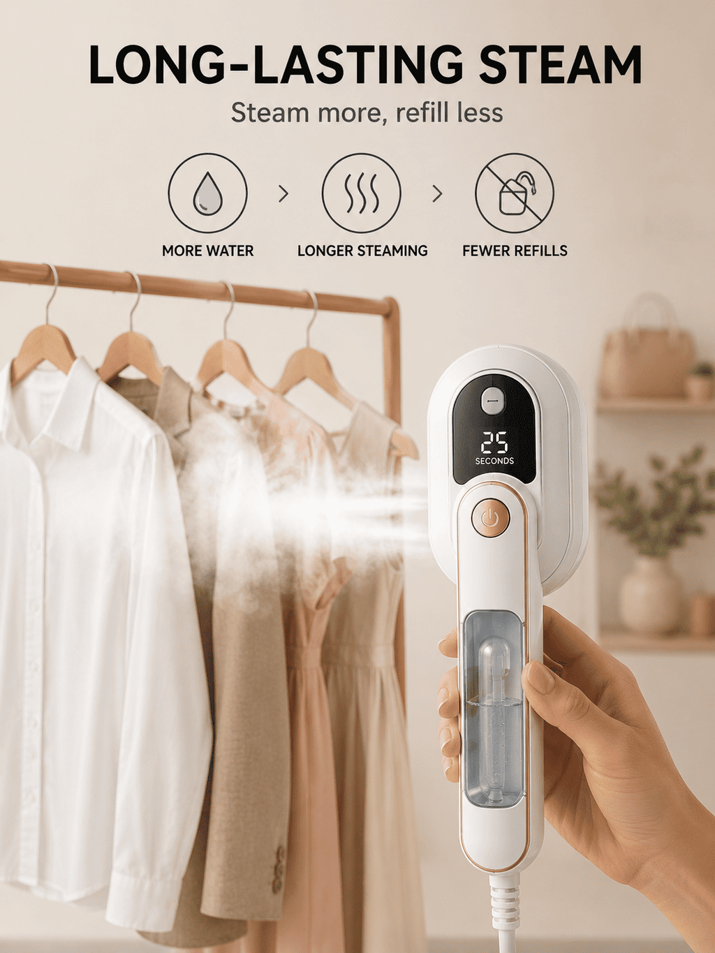 Portable Steam Iron – Fast Wrinkle Removal