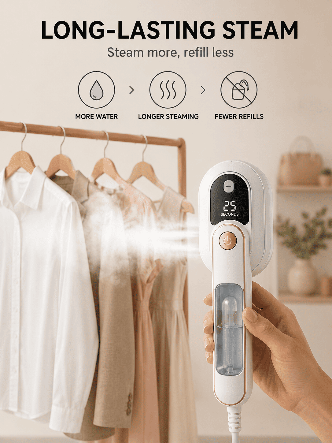 Portable Steam Iron – Fast Wrinkle Removal