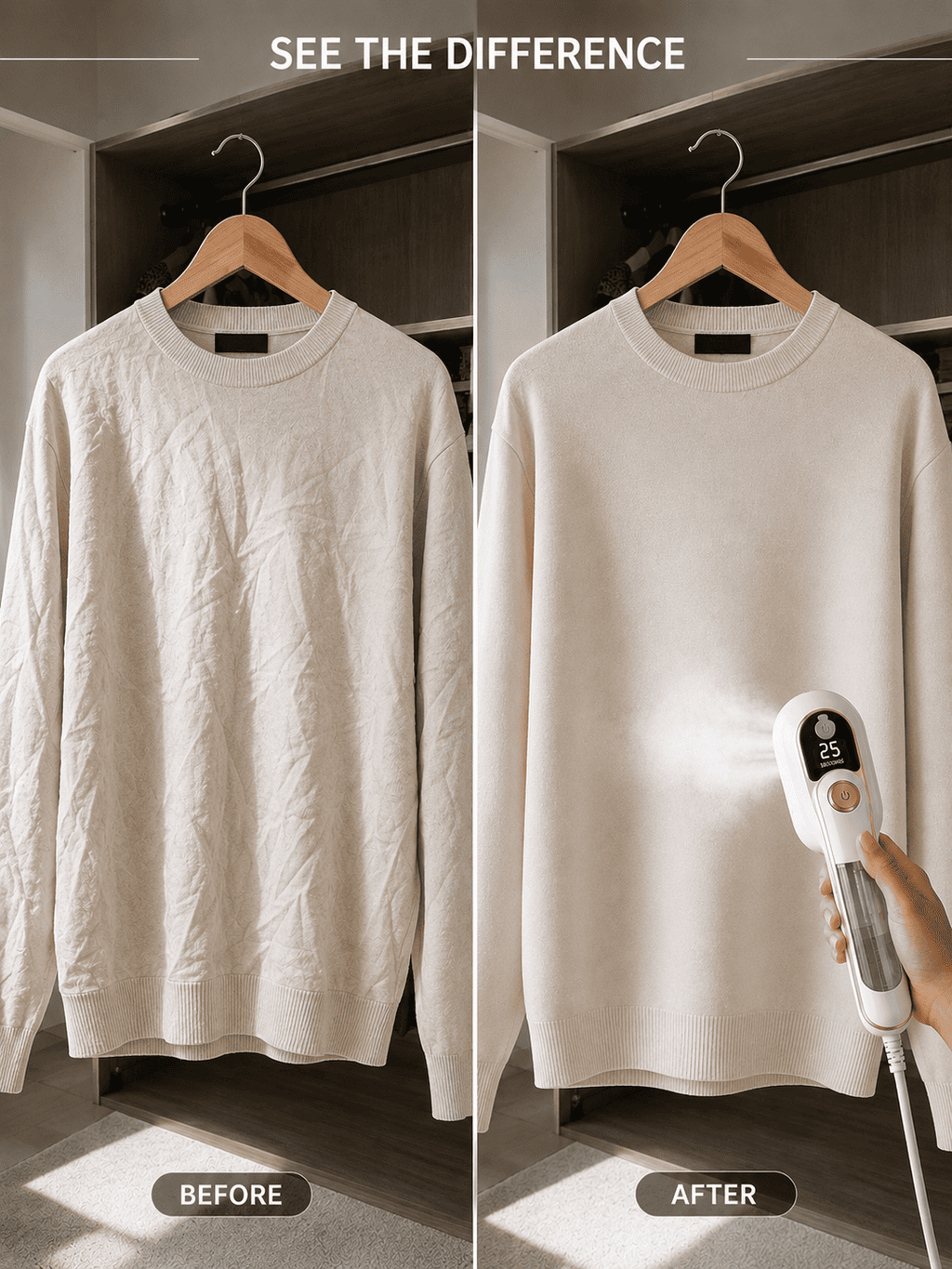 Portable Steam Iron – Fast Wrinkle Removal