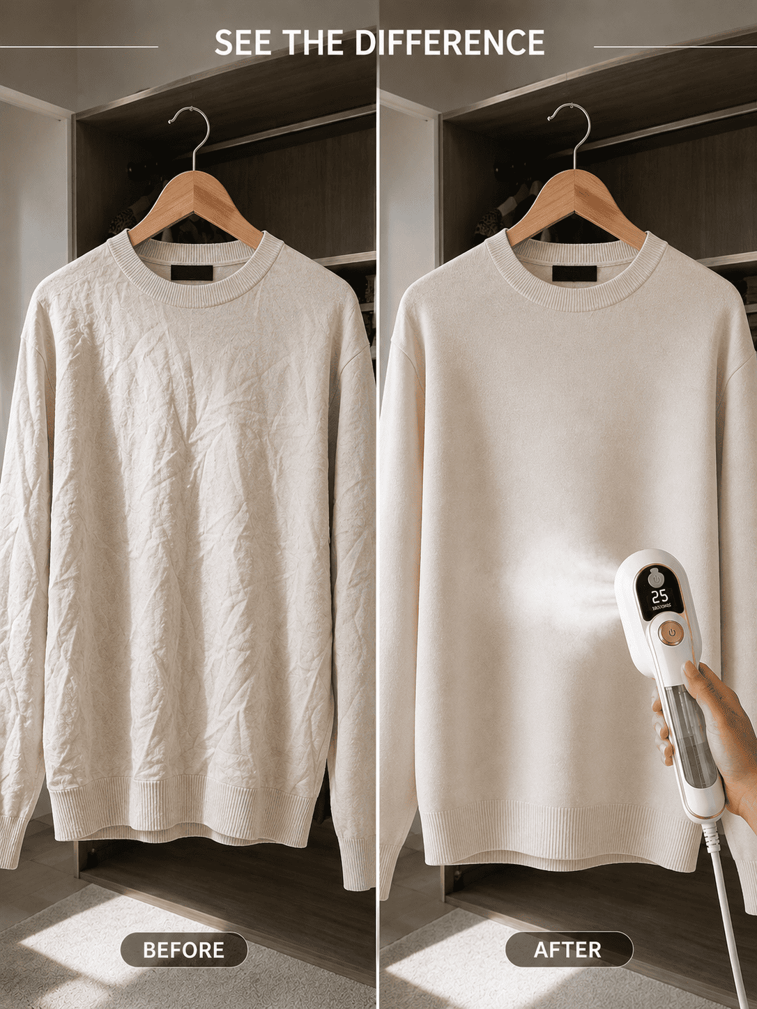 Portable Steam Iron – Fast Wrinkle Removal