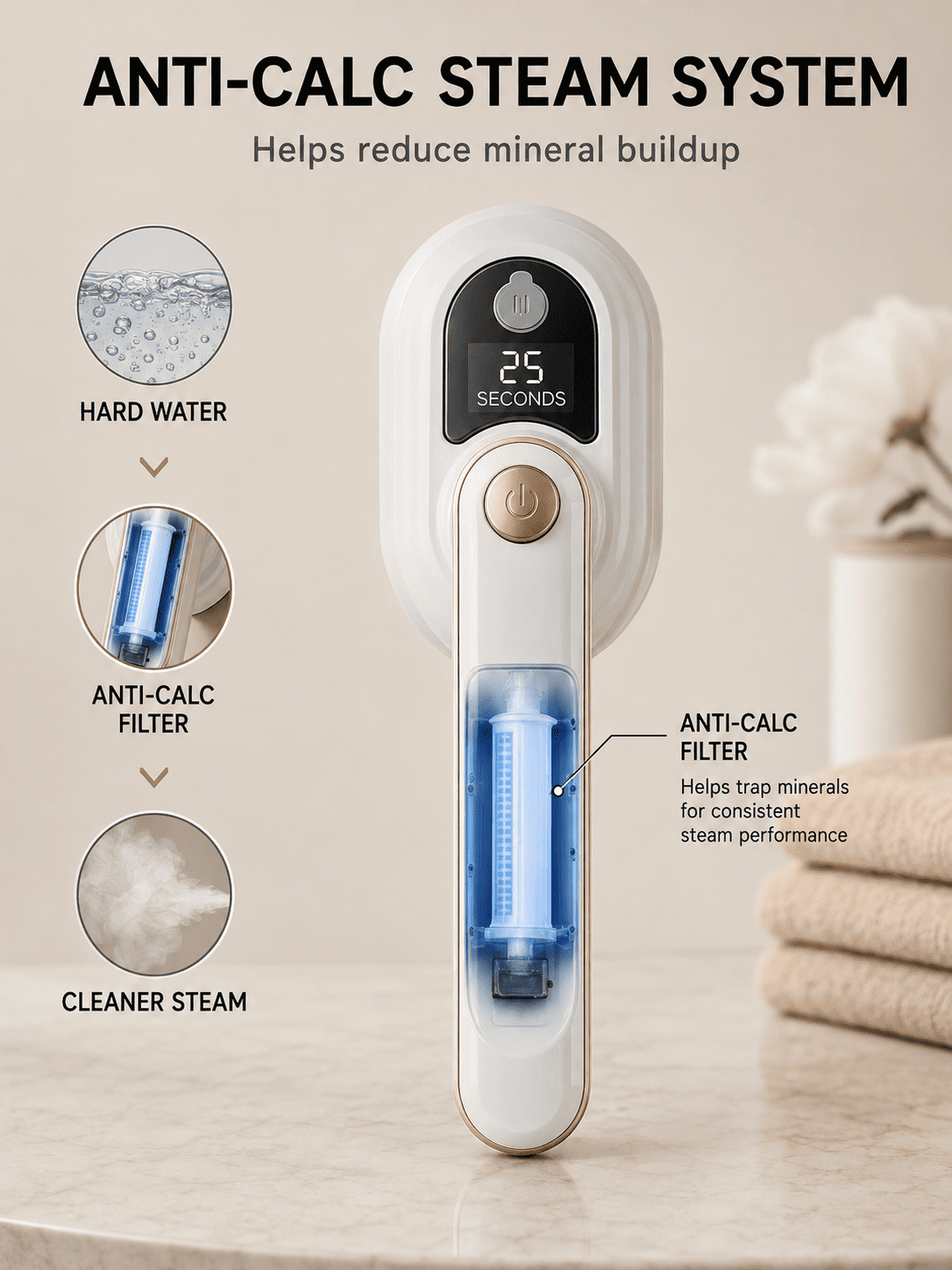Portable Steam Iron – Fast Wrinkle Removal