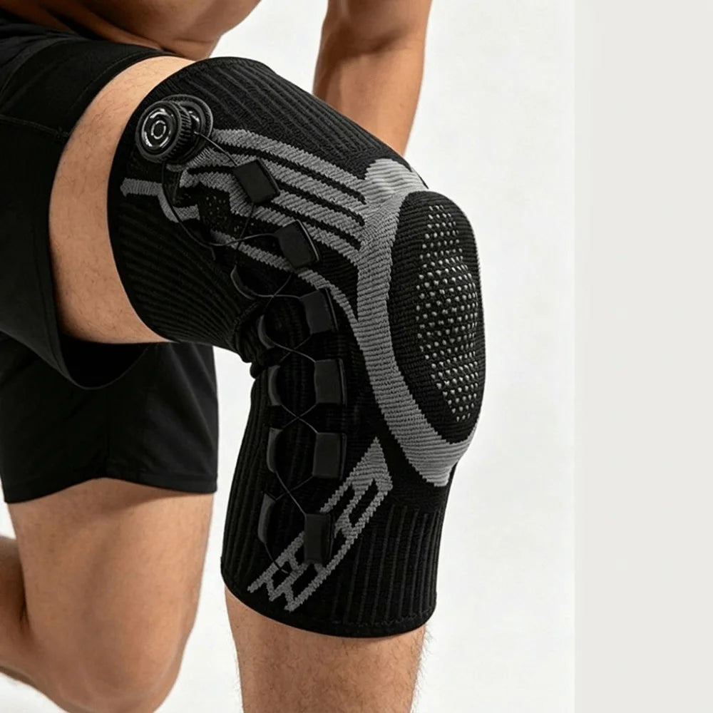 Adjustable Knee Support – Non-Slip Sports Brace with Spring Support